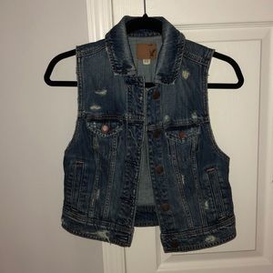 American Eagle denim vest